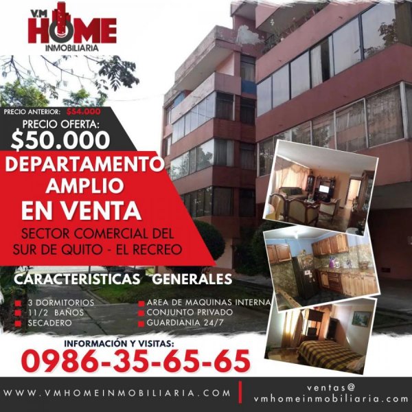Departamento en Venta en  Quito, Pichincha