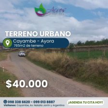 Terreno en Venta en Cayambe Cayambe, Pichincha