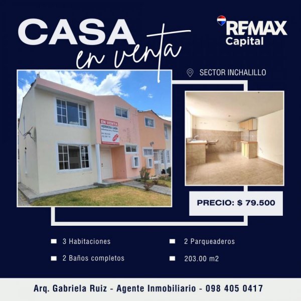 CASA EN VENTA SECTOR INCHALILLO