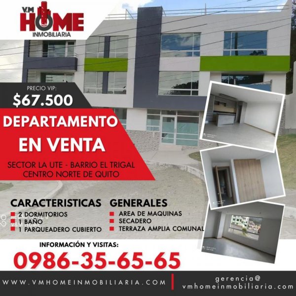 Departamento en Venta en  Quito, Pichincha