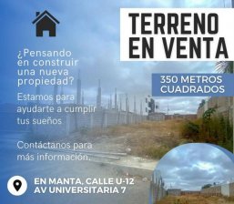 Terreno en Venta en Manta Manta, Manabi