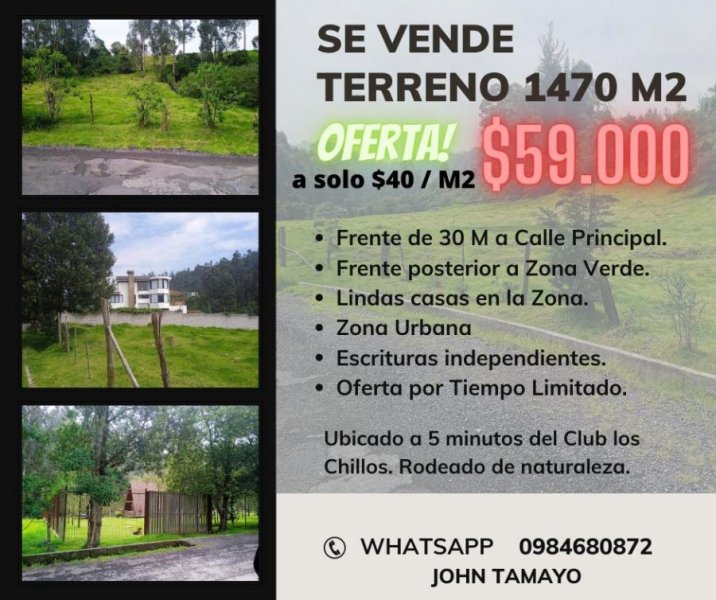 Terreno en Venta en SAN FERNANDO SANGOLQUI, Pichincha