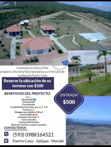 Terreno en Venta en Puerto Cayo Jipijapa, Manabi